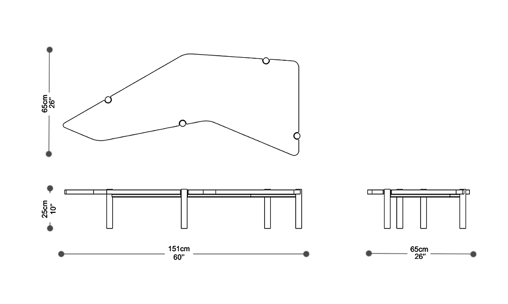 Image of the main dimensions of the product